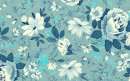 Printed Wafer Paper - Blue Flowers
